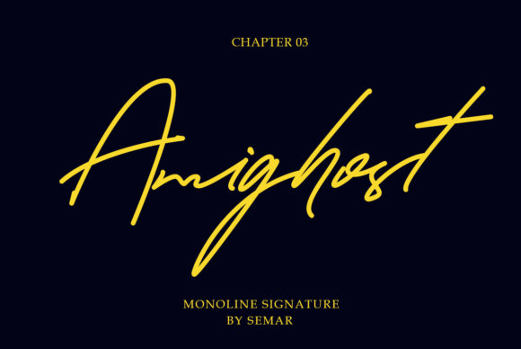 Amighost: Elegant Handwritten Font