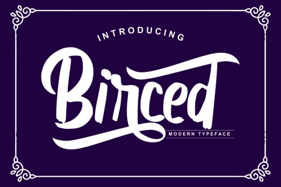 Birced: A Handwritten Font for Creative Branding