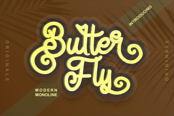 Butter Fly Font for Web Design