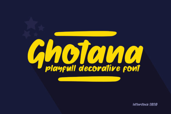 Ghotana: A Bold Handwritten Font