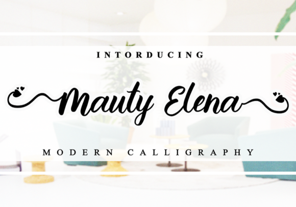Mauty Elena: A Script Font for Elegant Web Design