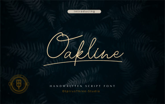 Oakline Font: A Handwritten Typeface for Craft Creators
