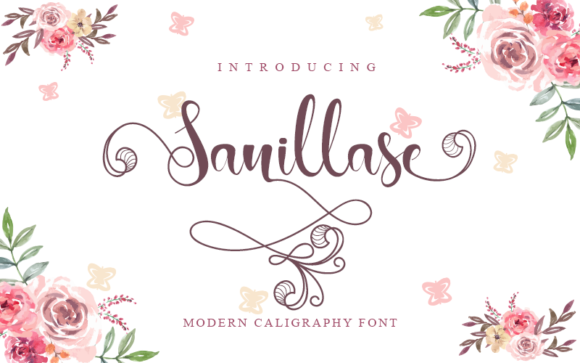 Sanillase: A Script Font for Elegant Editorial Design