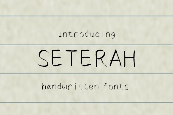 Seterah Font: A Handwritten Typeface That Elevates Digital Design