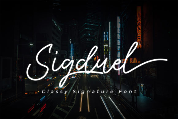 Sigduel: Elegant Script Font for Crafters