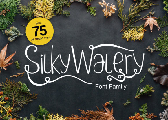 Silkywalery Font: A Beautiful Handwritten Typeface for Crafters