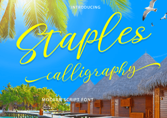 Staples Calligraphy: A Script Font for Modern Publishing