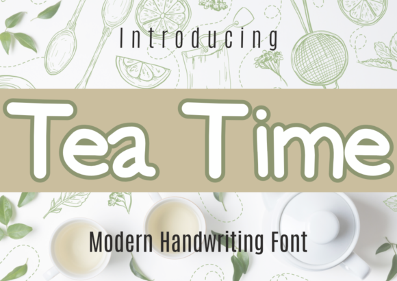 Tea Time Font: A Handwritten Touch for Makers